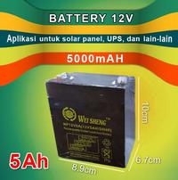 Gambar Baterai/Battery Xinwei Aki Rechargable 12V 5Ah/5000 mAh dari Mitra Abadi Spareparts undefined 1 Tokopedia