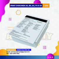 Gambar PRINT DOKUMEN CETAK DOKUMEN 1 SISI KUALITAS LASER A5 A4 B5 F4 A3 - A5, HVS 75gsm dari Print Academy undefined 2 Tokopedia
