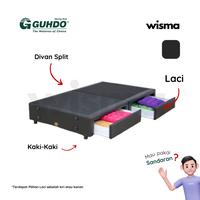 Gambar Divan Laci / Base Drawer / Rangka Tempat Tidur Kasur Springbed Busa Guhdo [Tanpa Kasur] 90x200 100x200 120x200 140x200 160x200 180x200 200x200 - 90 x 200 dari Wisma Mebel Jakarta undefined 3 Tokopedia