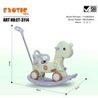 Gambar Mainan kuda kudaan Exotic ET3114 | mainan anak 3in1 | mainan ride on dari toko bayi id undefined 5 Tokopedia