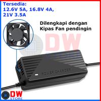 Gambar Adaptor Charger Baterai Lithium Bor Cordless Drill Grinder 12.6V 5A 16.8V 4A 21V 3A Real Power dengan Kipas Pendingin - 12.6V-5A dari DW-Store Online undefined 4 Tokopedia