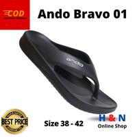 Gambar H&N Online Shop - Sandal Ando BRAVO 01 - Sandal Jepit - Sangat Ringan - SIZE 38 - 43 - Abu, 41 dari H&N Online Shop undefined 4 Tokopedia