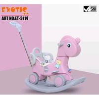 Gambar Mainan kuda kudaan Exotic ET3114 | mainan anak 3in1 | mainan ride on dari toko bayi id undefined 4 Tokopedia