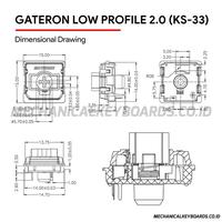 Gambar Gateron KS-33 Low Profile 2.0 Chocolate Switch (Tactile - Plate Mount) dari Mechanical Keyboards undefined 5 Tokopedia