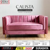 Gambar Sofa Minimalis Calista Free Bantal | Sofa Kaki Besi Gold | Sofa Ruang Tamu Minimalis - 21 Dudukan dari SHIMANSBY undefined 4 Tokopedia