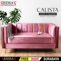 Gambar Sofa Minimalis Calista Free Bantal | Sofa Kaki Besi Gold | Sofa Ruang Tamu Minimalis - 21 Dudukan dari SHIMANSBY undefined 1 Tokopedia