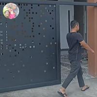 Gambar pagar teras depan rumah minimalis cutting laser dari kawat bersinar jajat undefined 2 Tokopedia