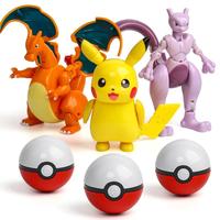 Gambar Pokemon toys set Pocket Pikachu Action Figure Pokemon Game Poke Ball dari Yesoljeong undefined 4 Tokopedia