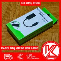 Gambar MOBILE PHONE OTG CABLE CONNECT KIT S-K07 MICRO USB V8 KABEL OTG ANDROID HITAM dari Ket Lung Store undefined 1 Tokopedia