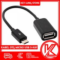 Gambar MOBILE PHONE OTG CABLE CONNECT KIT S-K07 MICRO USB V8 KABEL OTG ANDROID HITAM dari Ket Lung Store undefined 2 Tokopedia