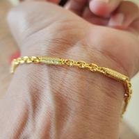 Gambar Gelang Bambu Pasir Nori Lapis Emas Kuning - 17 cm dari Mitra86 undefined 2 Tokopedia