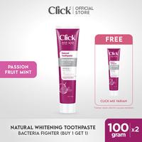 Gambar Click Natural Toothpaste Whitening + Bacteria Fighter dari Click Differently undefined 2 Tokopedia