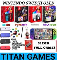 Gambar Nintendo Switch OLED Console - NEON, CFW 512GB dari Titan Games undefined 1 Tokopedia