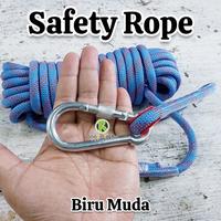 Gambar TALI QURBAN  10 METER X 10 mm. TALI PENGAMAN SAFETY ROPE LANYARD . NOT BEAL - Hitam dari ANAK RIMBA ADVENTURE undefined 2 Tokopedia