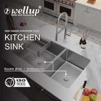 Gambar Wellup Kitchen Sink Bak Cuci Piring Undermount Stainless W7845UDS - JSM Supermarket Bahan Bangunan - SINK+KA3304 dari JSM Supermarket Bahan Bangunan undefined 3 Tokopedia