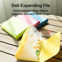 Gambar Deli Dompet plastik A6 map uang map nota map giro Expanding File - Biru dari bless stationery undefined 1 Tokopedia
