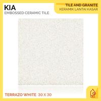 Gambar KERAMIK KIA 30 X 30 TERRAZO WHITE MATTE / KERAMIK LANTAI MATTE KASAR ANTI SLIP dari Global Bangun Jaya undefined 1 Tokopedia
