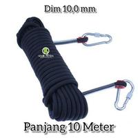 Gambar TALI QURBAN  10 METER X 10 mm. TALI PENGAMAN SAFETY ROPE LANYARD . NOT BEAL - Hitam dari ANAK RIMBA ADVENTURE undefined 3 Tokopedia