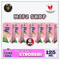 Gambar Susu Ultra Mini Kotak UHT Rasa Strawberry | Stroberi - 125 ml (6 Pcs) dari M2F2 Shop - Paseban undefined 1 Tokopedia