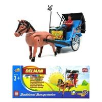Gambar Mainan Delman Kereta Kuda Bisa Berjalan / Bernyanyi Mainan Tranportasi Tradisional / Mainan Anak Kuda Delman Berjalan dari SS Sby undefined 3 Tokopedia