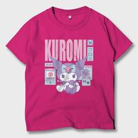 Gambar Baju Kaos Anak Kartun Kuromi Hello Kitty Atasan Anak Laki-Laki Perempuan KMI-01 - Hitam, XS dari Yanura Official undefined 3 Tokopedia