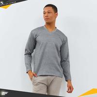 Gambar Stylish Armor V Neck LS Sweatshirt , V Neck lengan panjang - Abu-abu, S dari STYLISH ARMOR undefined 1 Tokopedia