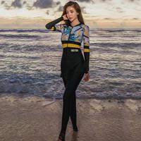 Gambar Muslim Swimwear Women Islamic Swimming Suit Long Sleeve Swimsuit With dari GRAND PIX undefined 5 Tokopedia