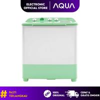 Gambar Mesin Cuci Aqua Japan 2 Tabung Bukaan Atas Qw 961Xt Kapasitas 9 KG Hijab Series Hemat Listrik Garansi Resmi | Machine Washing Twin Tub Capacity 9KG Low Watt  Qw 961 Xt dari Electronic Official Store undefined 1 Tokopedia