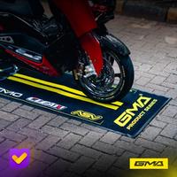 Gambar Karpet alas motor kontes untuk pajang di garasi NEMO GMA Universal dari YOGA MOTOSHOP undefined 3 Tokopedia
