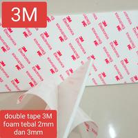 Gambar double tape 3M foam tebal 2 mm dan 3 mm  tape 3M foam electronics super kuat ukuran besar - tebal 2mm, 5cm x 10cm dari bintang gabriel store undefined 2 Tokopedia