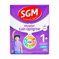 Gambar PALING POPULAR SGM EKSPLOR GAIN OPTIGROW VANILLA SUSU BUBUK 400 GR - - kotak mulus dari Deminovia Collect undefined 2 Tokopedia