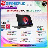 Gambar Lenovo IDEAPAD FLEX 5 14 TOUCH RYZEN 5 5500 8gb 512ssd W11 + OHS 14" WUXGA BLIT FP PEN 2in1 2Y PREM + 2ADP - Unit Only , 8/512 dari Gamer ID Surabaya undefined 1 Tokopedia