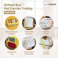 Gambar PURLAB Pet Carrier Trolley School Bus dari Petmart Indonesia undefined 2 Tokopedia