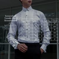 Gambar Houseofcuff Kemeja Tuxedo Shirt Putih Panjang Slim Fit Regular Cuff - Kemeja only, M dari House of Cuff undefined 3 Tokopedia