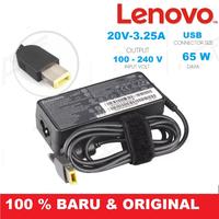Gambar Adaptor Charger ORIGINAL Laptop THINKPAD X240 X240S X250 X260 20V-3.25A ( Usb Pin ) dari Mitra Graha Computer undefined 1 Tokopedia