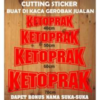Gambar NEW stiker cutting sticker ketoprak buat di kaca gerobak jualan - Hitam, 40cmx11cm dari ULTRA-STORE1 undefined 3 Tokopedia