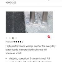 Gambar Std stud anchor HSA-R M12x115 35/20/- HILTI dari PT.PUTRAJAYA INDRAGIRI undefined 3 Tokopedia