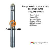 Gambar Pompa Satelit Air Bersih Sumur Bor 75QJD2-17-0.75-3 Inch_GAVIN dari Gavin Nasional undefined 1 Tokopedia