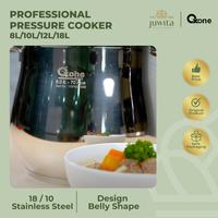 Gambar Professional Pressure Cooker Oxone Presto 8 10 12 18 Liter Stainless Steel - OX-1080 8L  dari Juwita Online undefined 3 Tokopedia