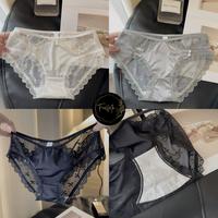 Gambar Feelme KK-368 Celana Dalam CD Panties Wanita Satin pita - Abu-abu, L dari FitmeShops undefined 1 Tokopedia