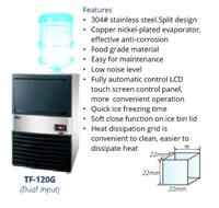 Gambar Gea Mesin Pembuat Es Batu Ice Cube Maker TF120G / TF-120G 40Kg dari Megaraya Electronics undefined 2 Tokopedia