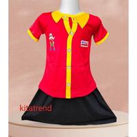 Gambar Setelan Seragam Anak lucu/ motif alfa/Indomaret cewek cowok - Cowok Indomaret, Size 4 dari murni403 undefined 3 Tokopedia
