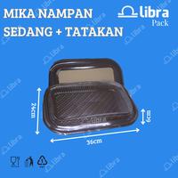 Gambar MIKA NAMPAN KUE SEDANG @10 PCS MIKA NAMPAN ALAS COKLAT TUTUP BENING - Tatakan dari Libra Pack undefined 3 Tokopedia