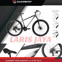 Gambar MTB 27,5 ELEMENT KESPOR SEPEDA GUNUNG ELEMENT UKURAN 27,5 KESPOR - Dark grey dari LARIS JAYA SEPEDA undefined 5 Tokopedia