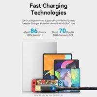 Gambar VENTION TAU Kabel USB Type-C to C Male V Light LED Fast Data Charging - 2M dari Starcomp Semarang undefined 5 Tokopedia