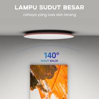 Gambar HAN RIVER Lampu Led Plafon Rumah MinimalisTriwarna Modern 20W 36W 48W cangkang putih - Hitam,48W,Putih dari HAN RIVER Lampu Shop undefined 5 Tokopedia
