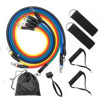 Gambar Resistance Band Set 11 in 1 Karet Elastis Panjang Gym Tali Alat Fitness Original dari Hollyhigh undefined 3 Tokopedia