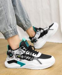 Gambar Sepatu Running Pria Sneakers Jogging Olahraga Import Original Premium Keren A - Putih Hitam, 39 dari SEPATUY_NEW undefined 5 Tokopedia