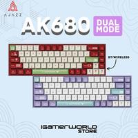 Gambar Ajazz Ak680 Dual Tone 65% Mechanical Gaming Keyboard Maynou21 - PURPLE WIRELESS, RED SWITCH  dari maynou undefined 4 Tokopedia