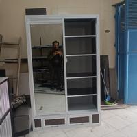 Gambar Lemari pakaian aluminium (2 pintu sliding) dari Tigamedia solusindo undefined 2 Tokopedia